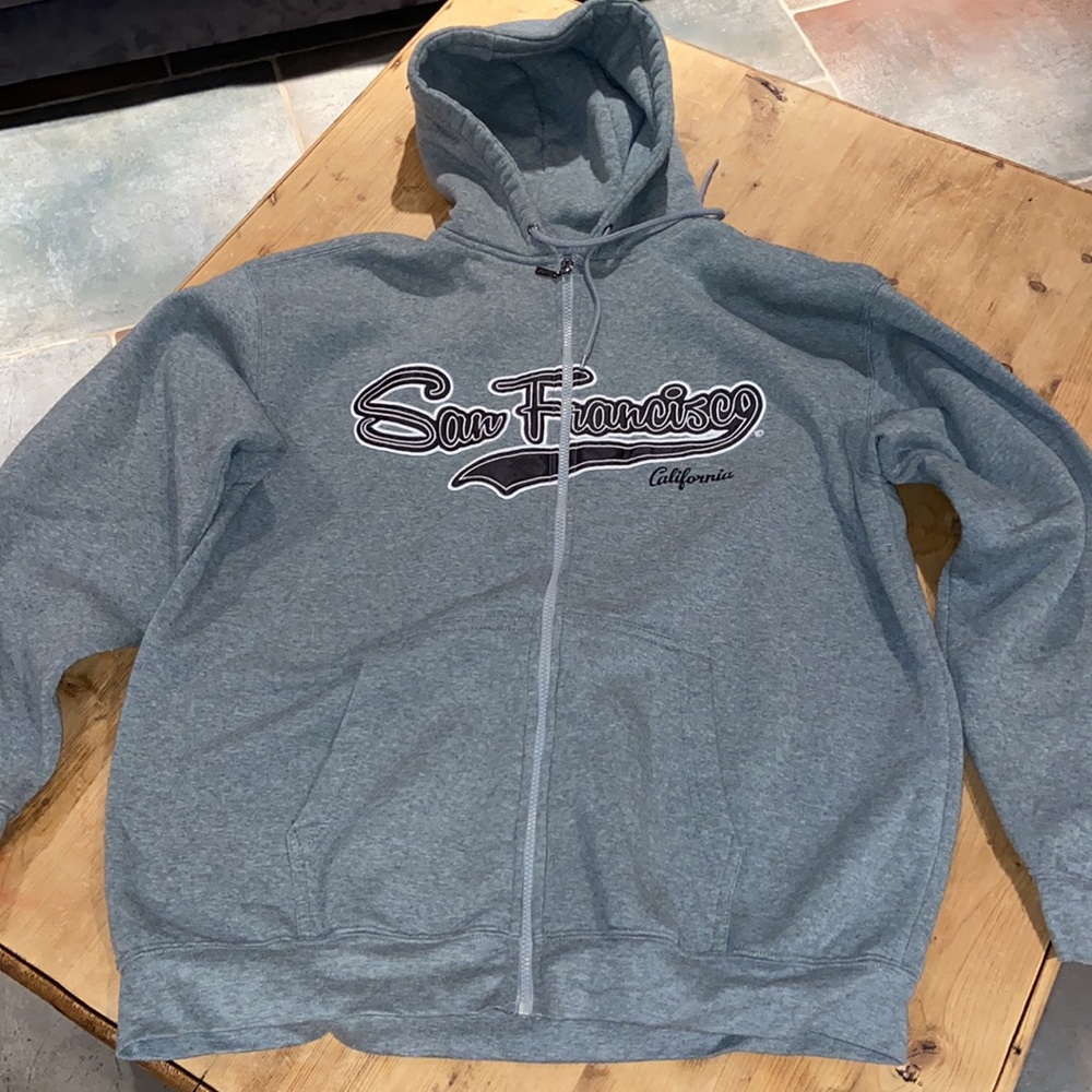 2XL San Francisco California Zippered hooded sweatshirt